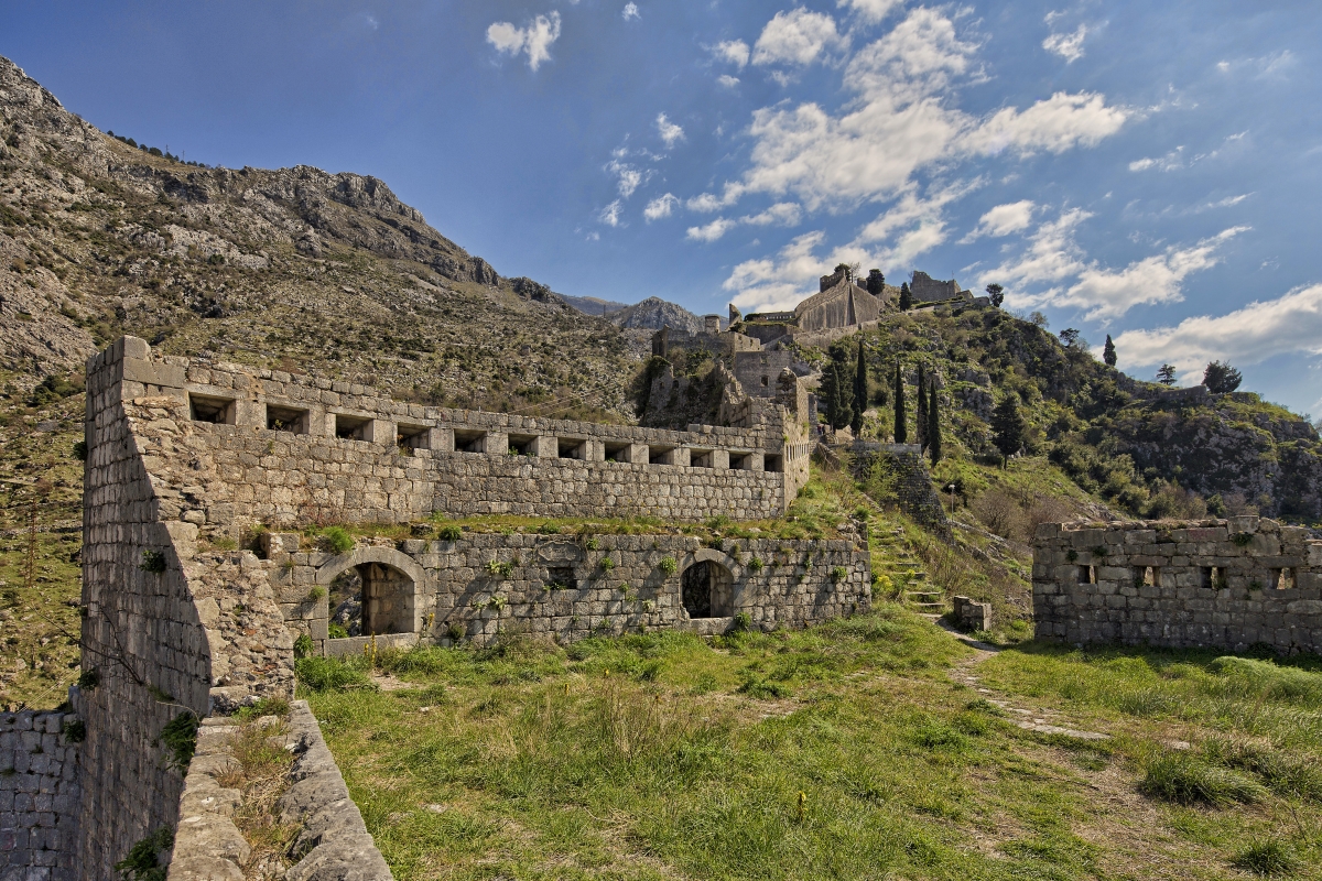 Kotor walls montenegro